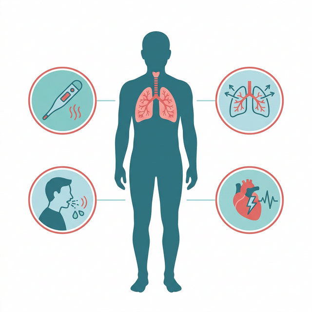 肺炎の主な症状