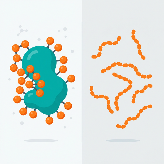 結合型ワクチンと多糖体ワクチンの仕組みの違いを示す図解