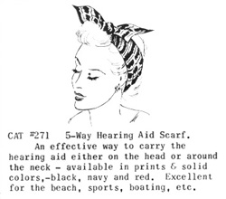 Hal-Hen hearing aid scarf