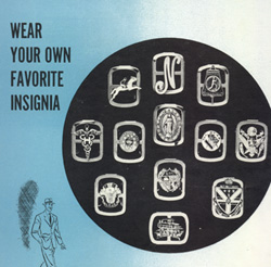 Sonotone brochure page featuring decorative insignia