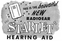 Radioear advertisement for the Starlet hearing aid