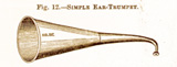 Illustration of a simple ear trumpet