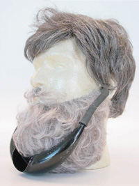Beard receptacle on model head