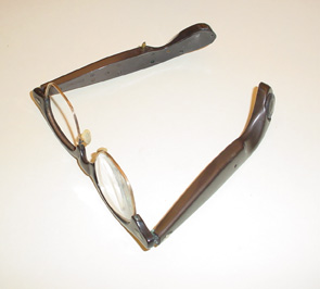 Otarion Listener RX eyeglass hearing aids, 1960