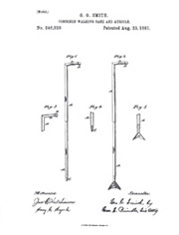 1881 Acoustic Cane patent application drawing