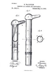 1882 Acoustic Cane patent application drawing