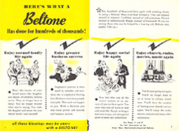 Beltone advertisement, 1950